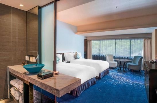 Suiran Luxury Collection Hotel riverside rooms in Arashiyama