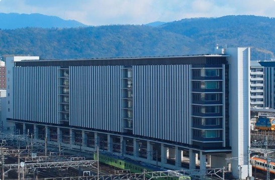 Miyako City Kintetsu Kyoto Station exterior at the Hachijo side