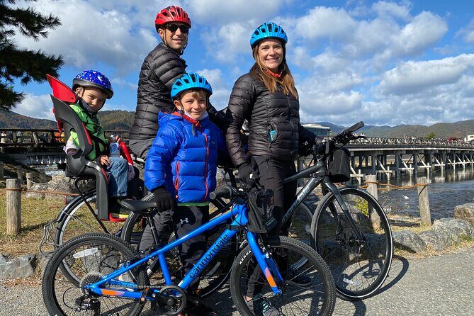 Arashiyama Bamboo Forest Family Bike Tour ( Infants & Kids ) - Bikes, helmets, and the child-seat system that keeps it sane