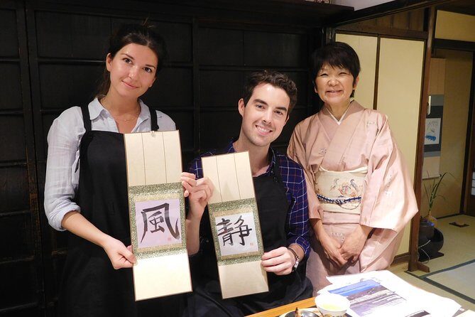Calligraphy Experience in Kyoto Townhouse - Price and value: about $58.64 for a take-home craft