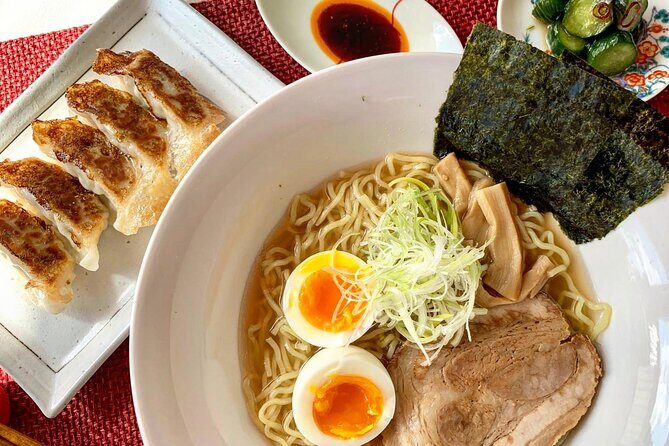 Home style Ramen and Homemade Gyoza in Kyoto - What You’ll Make: Ramen Soup, Gyoza Wrappers, and Cucumber Pickles