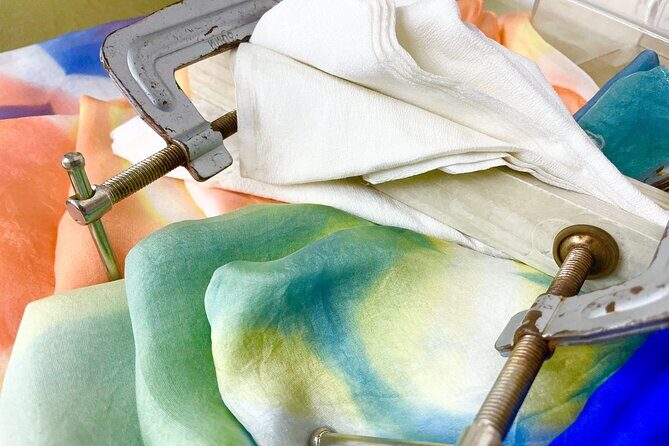 Itajime Shibori Scarf Class - Location and timing: easy to fit into an Kyoto afternoon