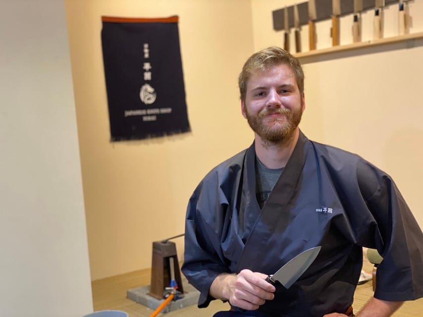 Kyoto: Beginner Knife Sharpening & Handle Fitting Workshop - Engraving time: personalize it, up to four characters