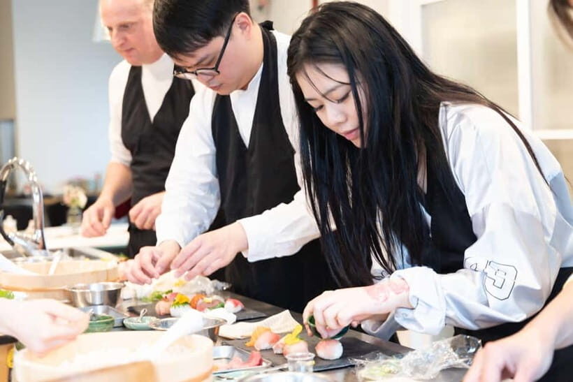 Kyoto: Enjoy Sushi & Market Tour! Best for Family & Couple! - The Meal: Sushi, Miso Soup, Dessert, and Coffee