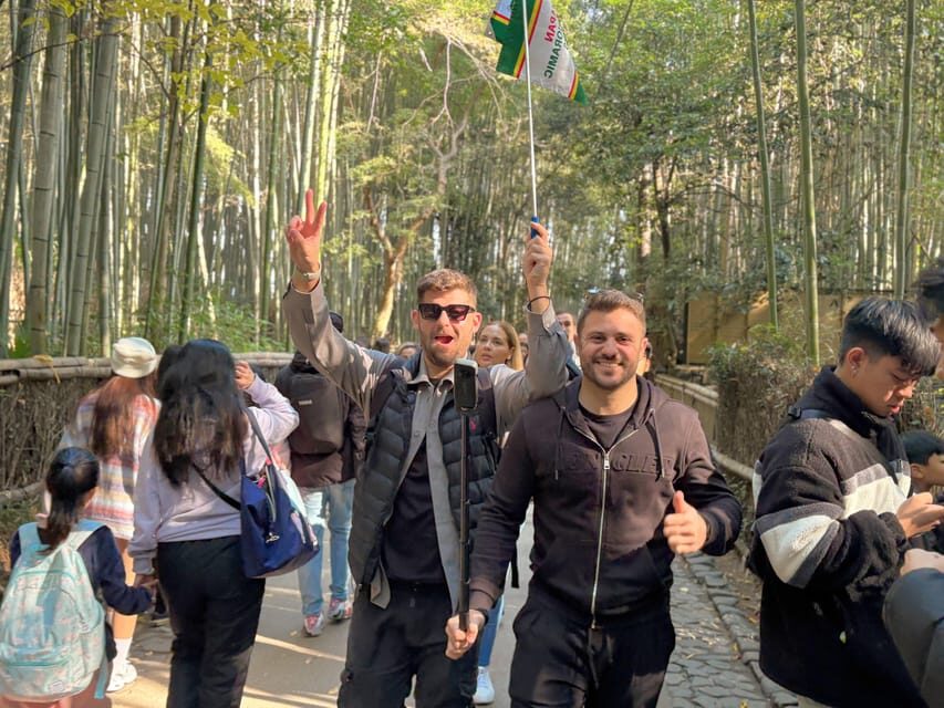 Kyoto: Fushimi Inari, Kinkakuji, Bamboo Grove 1 Day Bus Tour - Sagano Bamboo Forest: a quick walk with big photo payoff