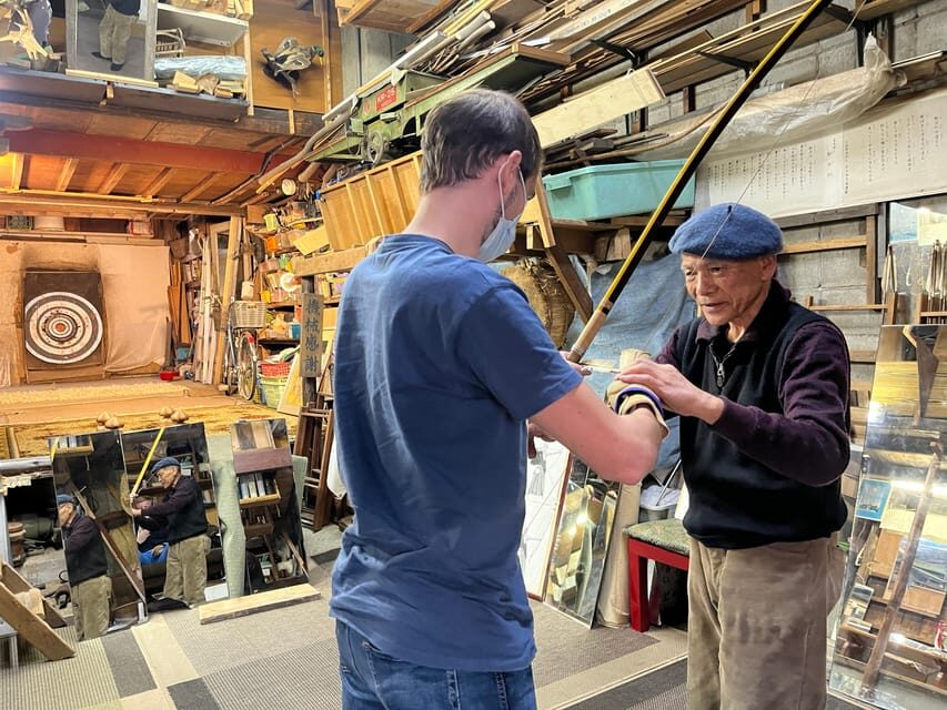 Kyoto: Japanese Archery Workshop with Experienced Instructor - The Tools, Shooting Attempts, and the Heavy-Bow Reality