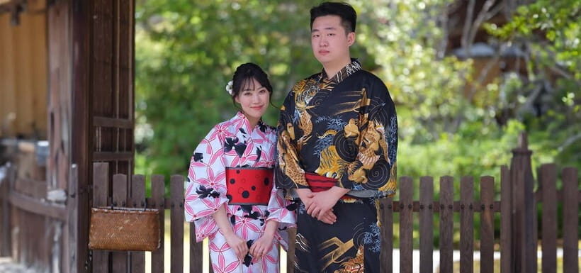 Kyoto Kimono Rental mimosa |Kimono/Yukata Rental Couple Plan - A realistic self-guided day around Higashiyama (no wasted transit)