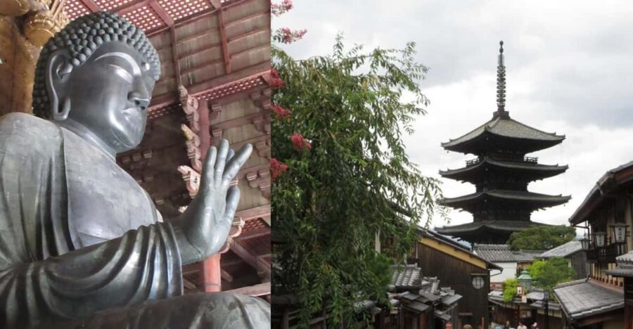 KYOTO-NARA: Giant Buddha Deer Pagoda "Geisya" (Italian, full day) - A quick look at Ukimido during the Nara walk-through
