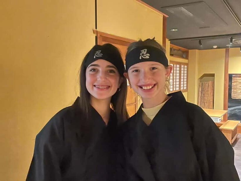 Kyoto: Ninja Experience Cafe Kyoto Gion - The main event: shuriken, blowgun, and katana training