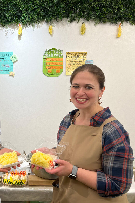 Kyoto: Replica food making experience - The Main Event: Making Shrimp and Pumpkin Tempura Replicas