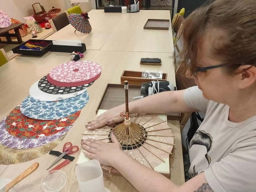 Kyoto: Traditional Mini Umbrella Making Workshop - The Workshop Flow: From Materials to a Finished Mini Wagasa