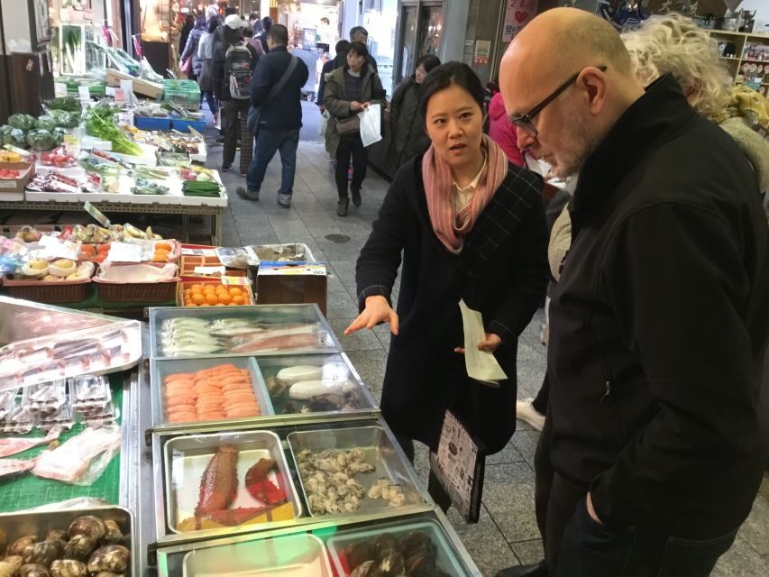 Nishiki Market Food Tour with Cooking Class - The market tastings: free pickles, samples, and side ideas