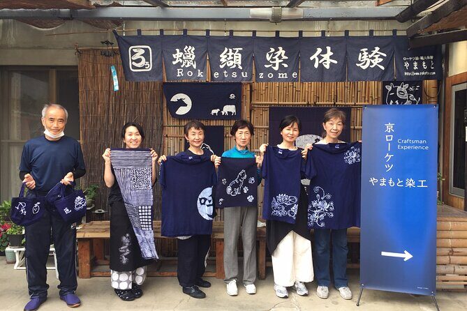 Roketsu dyeing experience: M course Roketsu Dyeing Experience - Roketsu dyeing Kyoto: bucket dye + your own drawing