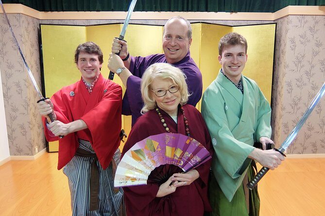 Samurai School in Kyoto: Samurai for a Day - Samurai photo session, certificate, and the tenugui towel