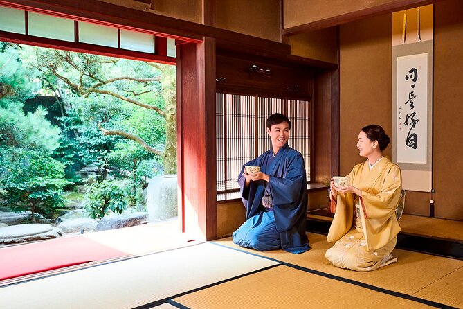 PRIVATE Kimono Tea Ceremony at Kyoto Maikoya, GION - Indulge in Okonomiyaki, Miso Soup, and Rice